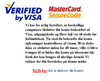 Verified by visa mastercard securecode